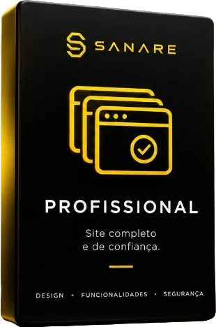 Caixa do pacote Profissional da Sanare